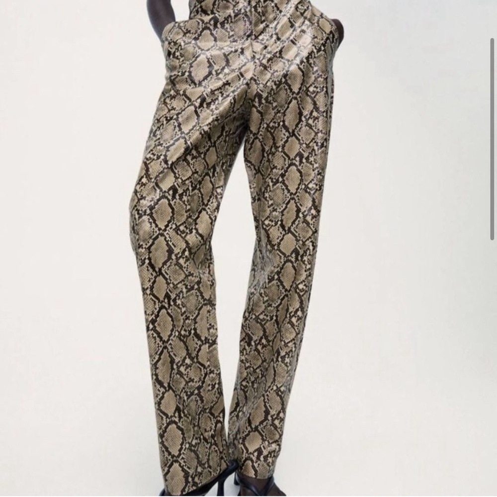 Faux Snake Python Print Zara Pants - Picture 5 of 5